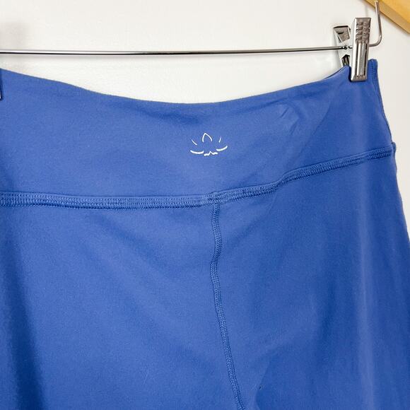 Beyond Yoga Essential Ruched Gathered Blue Ankle Crop Legging Size Large - Picture 6 of 9